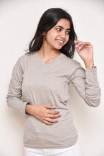 Plain V-Neck Full Sleeves