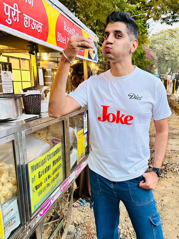 White Printed Embossed T-shirt Unisex